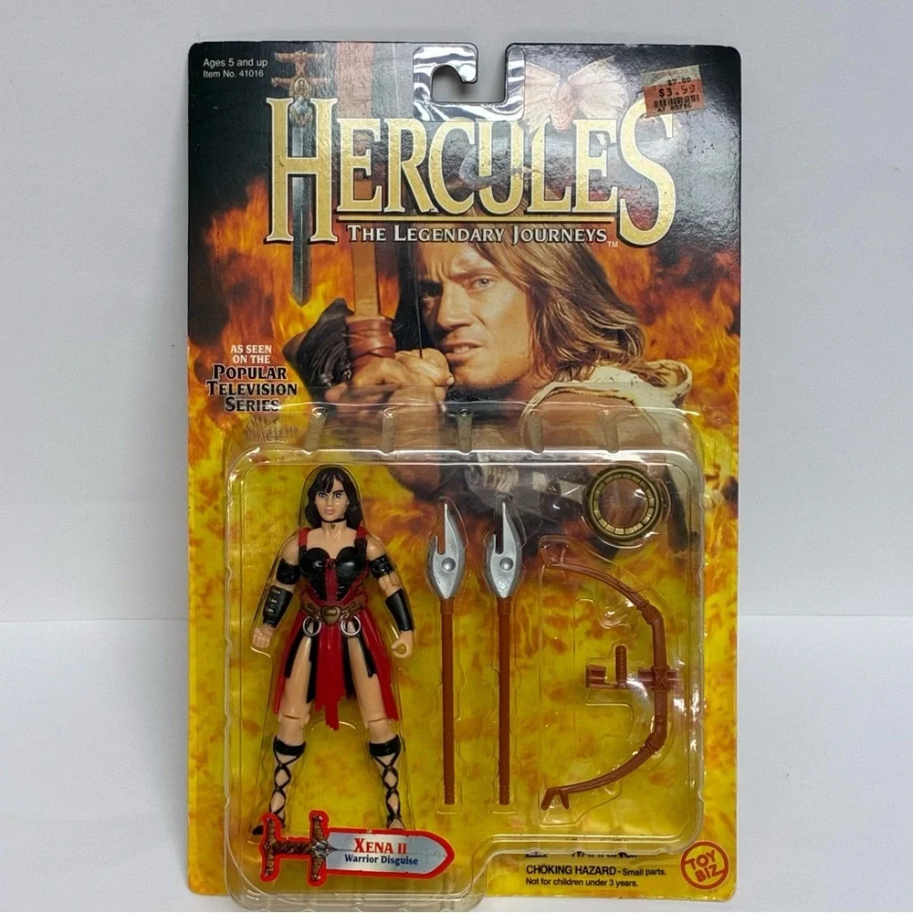 HERCULES XENA II Warrior Disguise Figure 1996 Toy Biz NIB Vintage